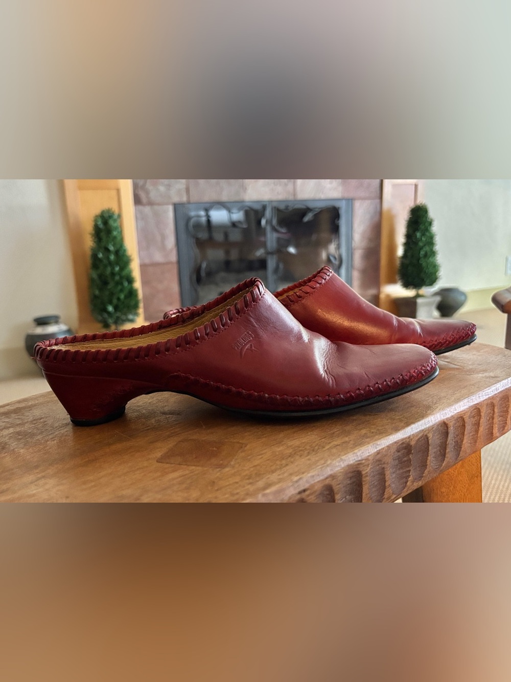 Women’s Pikolinos dark red slip-on mules size EU 37